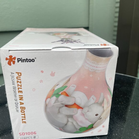 Pintoo Bunny Rabbit Puzzle in a Bottle SD1006 Brand New Sealed - Picture 3 of 4
